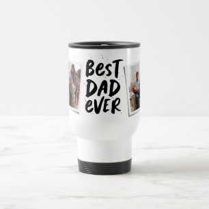 Térmica Melhor pai do mundo caneca preta moderna com duas 