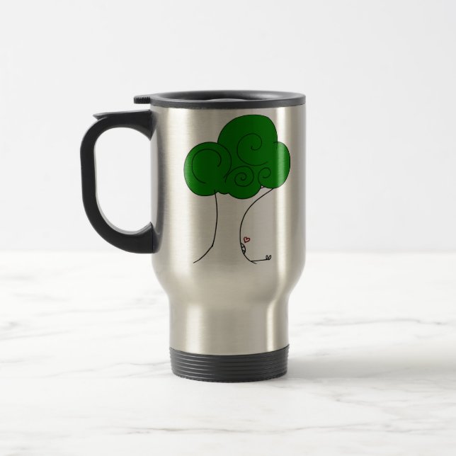 Térmica Mim árvores de amor! caneca (Esquerda)