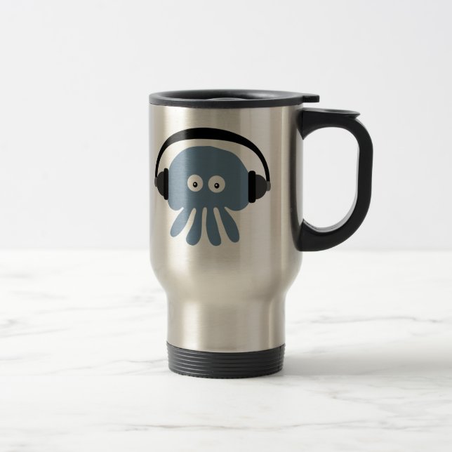 Térmica Nascer Funky do DJ das medusa a ser caneca de (Direita)