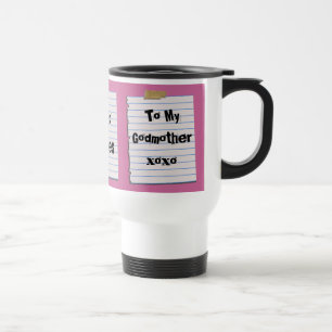 Térmica Notas do amor para a caneca da madrinha