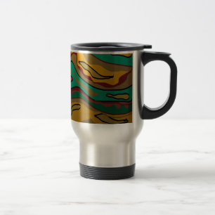 Térmica O aborígene colorido inspirou a caneca de