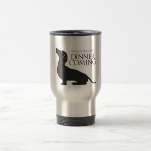 Térmica O Dachshund "comensal da casa é" caneca de café