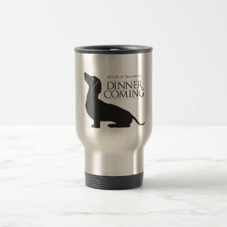 Térmica O Dachshund "comensal da casa é" caneca de café de