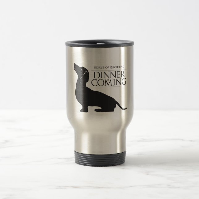 Térmica O Dachshund "comensal da casa é" caneca de café de (Centro)