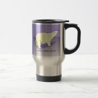 O urso polar vai caneca