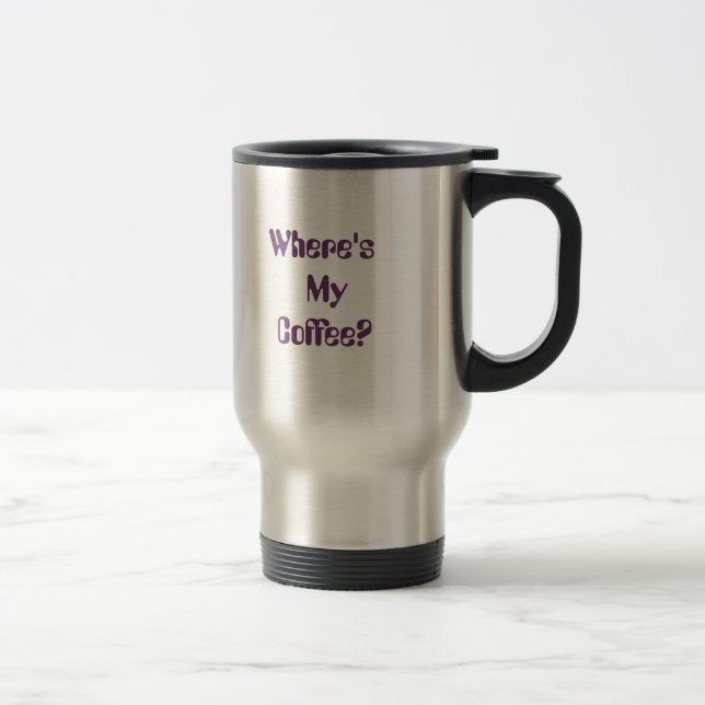 Térmica Onde está meu café? caneca (Direita)