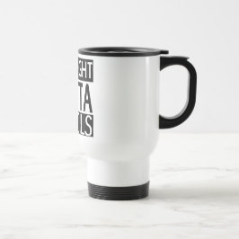 Térmica Outta reto escreve a caneca da viagem ao trabalho