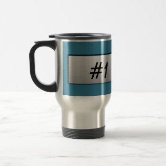 Térmica Pai #1! Caneca da placa de identificação do metal