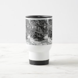 Térmica Paisagem Invernal Nevada Caneca de Café