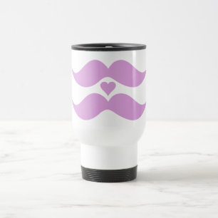 Térmica Pink Mustaches caneca personalizada - escolha esti