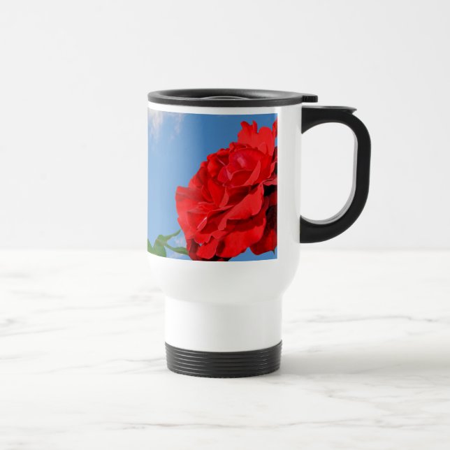 Térmica Rosa Don Juan com uma caneca azul (Direita)