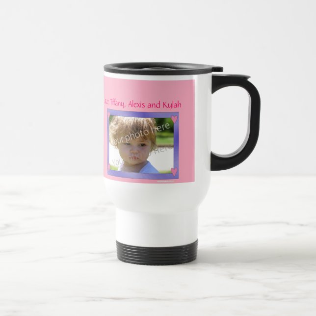 Térmica Roxo personalizado da caneca com quadro (Direita)