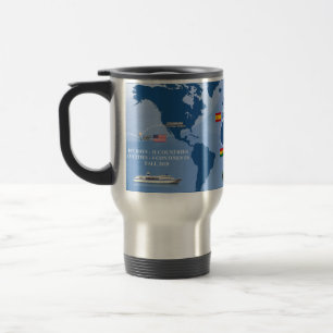 Térmica Semestre na caneca da queda 2018 do mar