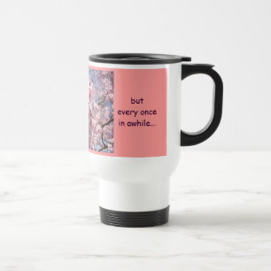 Térmica Sou o BOM! Caneca de café presentes Flores Rosa