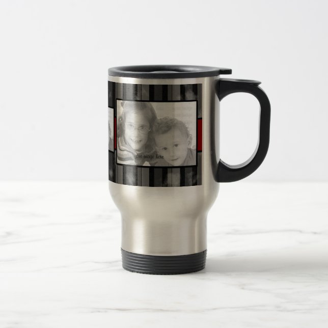 Térmica Três Design de caneca personalizada com riscas de  (Direita)