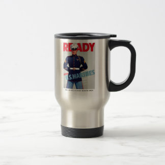 Térmica U.S. Caneca do poster de um "pronto" do vintage do