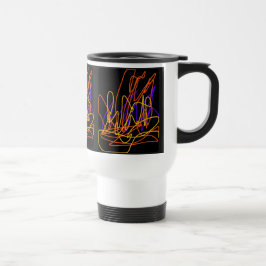Térmica Viagem/ Canuta caneca neon-design, moderna, colori