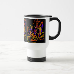 Térmica Viagem/ Canuta caneca neon-design, moderna, colori