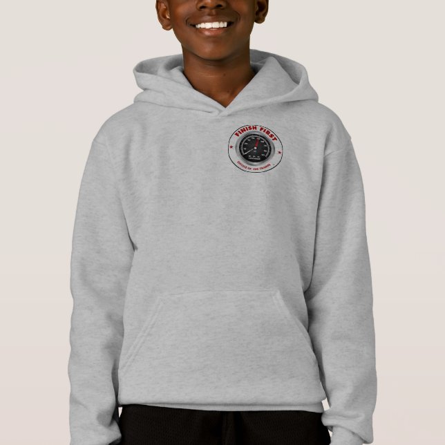 'Termine Primeiro' Tach Boy's Capuz (Frente)