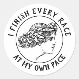 Término do adesivo circular Pace