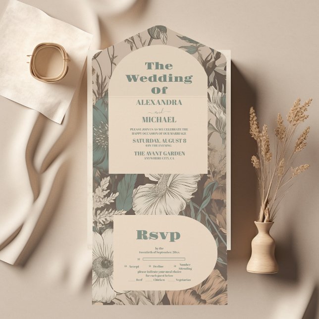 Termos de terra suave Flores selvagens Casamento (Criador carregado)