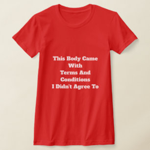 Termos e Condições Camiseta
