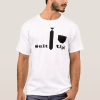 Terno acima da camiseta engraçada