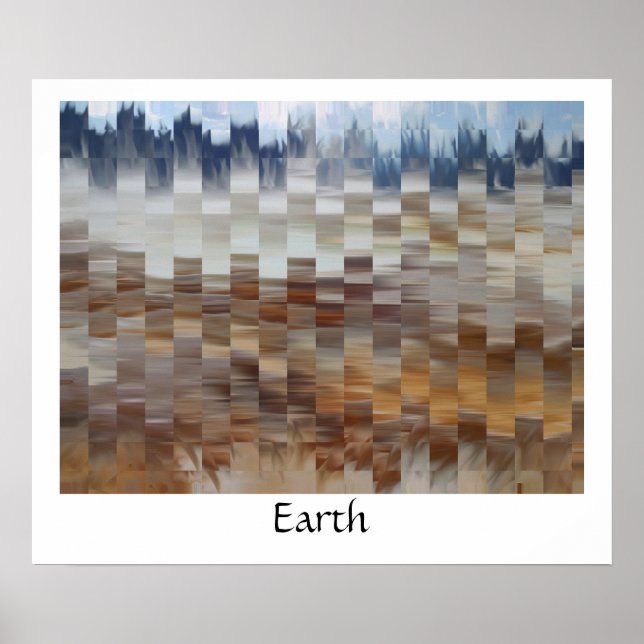 Terra - Abstrato Poster (Frente)