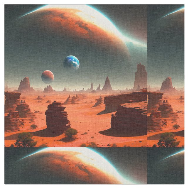 Terra, aqui é Marte chamando, Tecido (Detalhe)