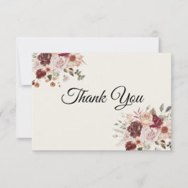 Terra Cotta e Cartões de agradecimentos Verde