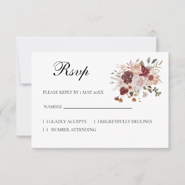 Terra Cotta RSVP card (Frente)