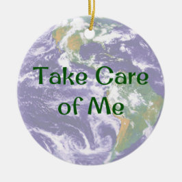 Terra cuide do meu Enfeites de natal