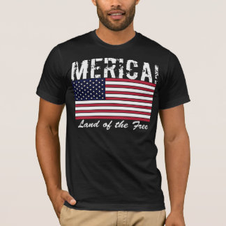 Terra de América da obscuridade livre da camisa