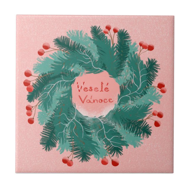 Terra de Natal feliz na República Checa (Frente)