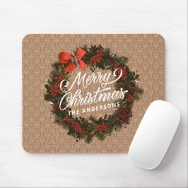 Terra de Natal Personalizada Elegante | Mousepad