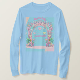 Terra Dia Arte IA Camisa Azul-Azul Mulher