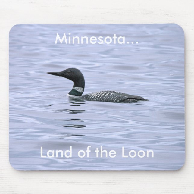 Terra do mergulhão-do-norte Mousepad (Frente)
