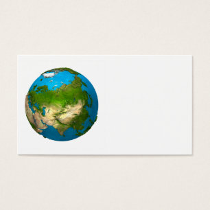 Terra do planeta - Ásia - globo colorido. 3d