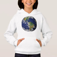 TERRA do PLANETA do Hoodie das meninas do ESPAÇO