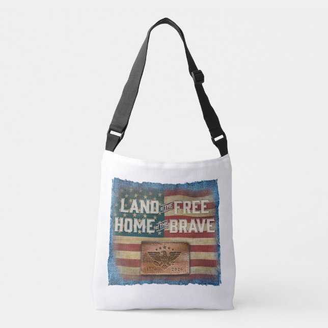 Terra dos Livres - Bolsa Tote transversal (Frente)