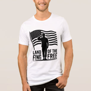 Terra dos Livres Saudação Militar Bandeira America