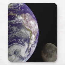 Terra e lua Mousepad