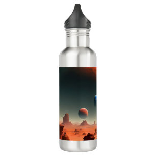 Terra É Marte Chamando Garrafa De Água