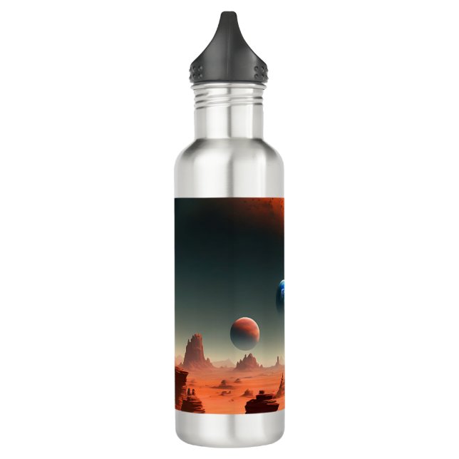 Terra É Marte Chamando Garrafa De Água (Esquerda)