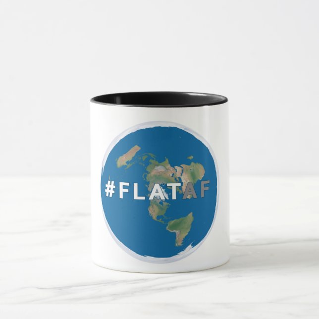 Terra lisa lisa do #flataf | da caneca de café | (Centro)