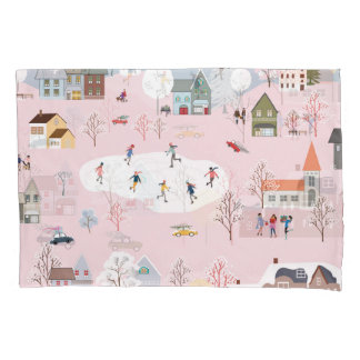 Terra maravilhosa do inverno: um padrão de vilas f