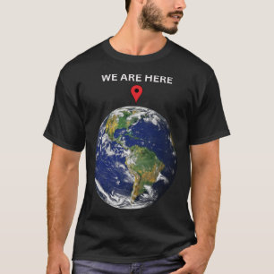 Terra Planeta Geek de Ciências Presentes Camisa Es
