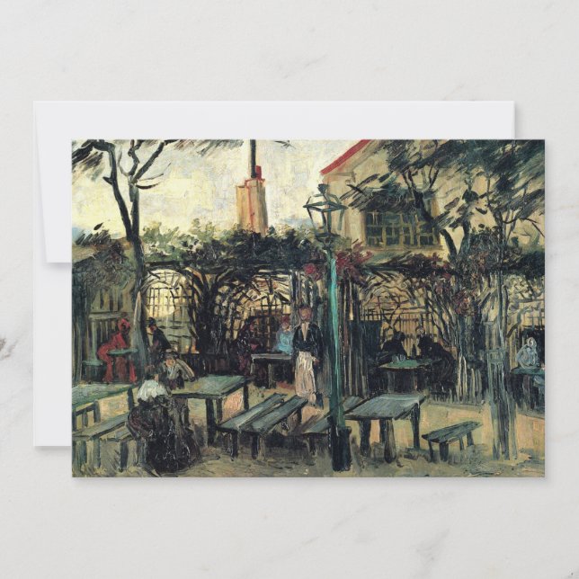 Terrace de um Cafe, Montmartre, por Vincent van Go (Frente)