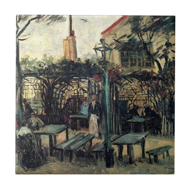 Terrace de um Cafe, Montmartre, por Vincent van Go (Frente)