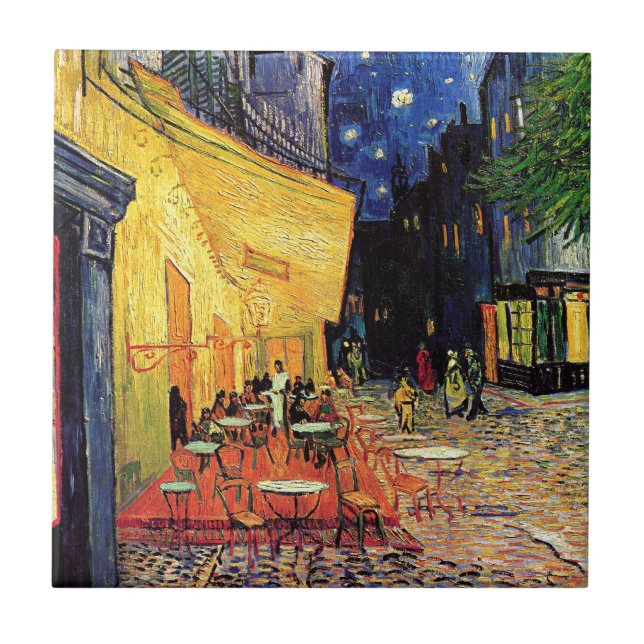Terraço do café de Van Gogh na noite (Frente)
